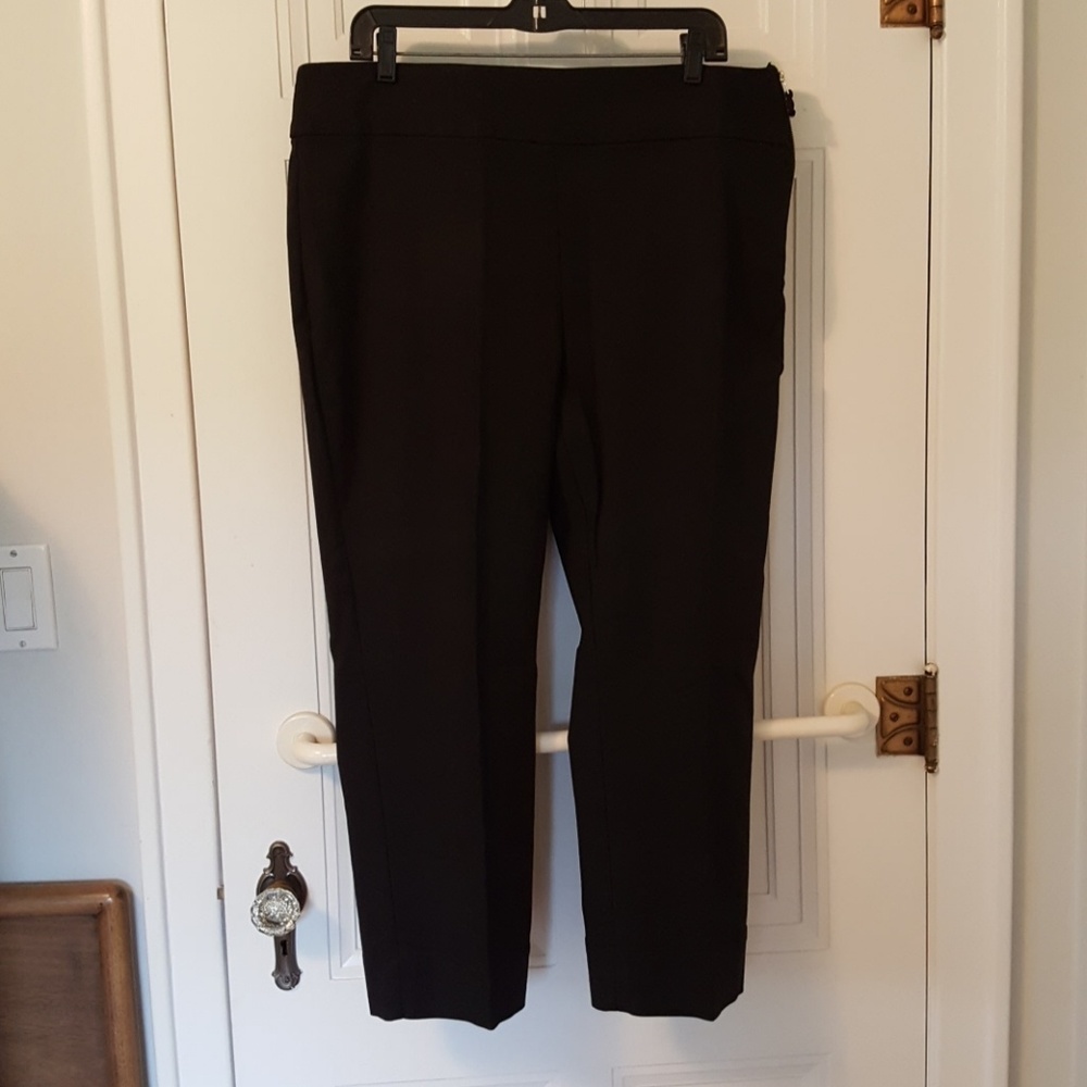 INC Cropped Side Zip Dress Pants